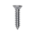 #8x3/4" Phillips Flat Head Tapping Screw, Type AB, Zinc, Standard