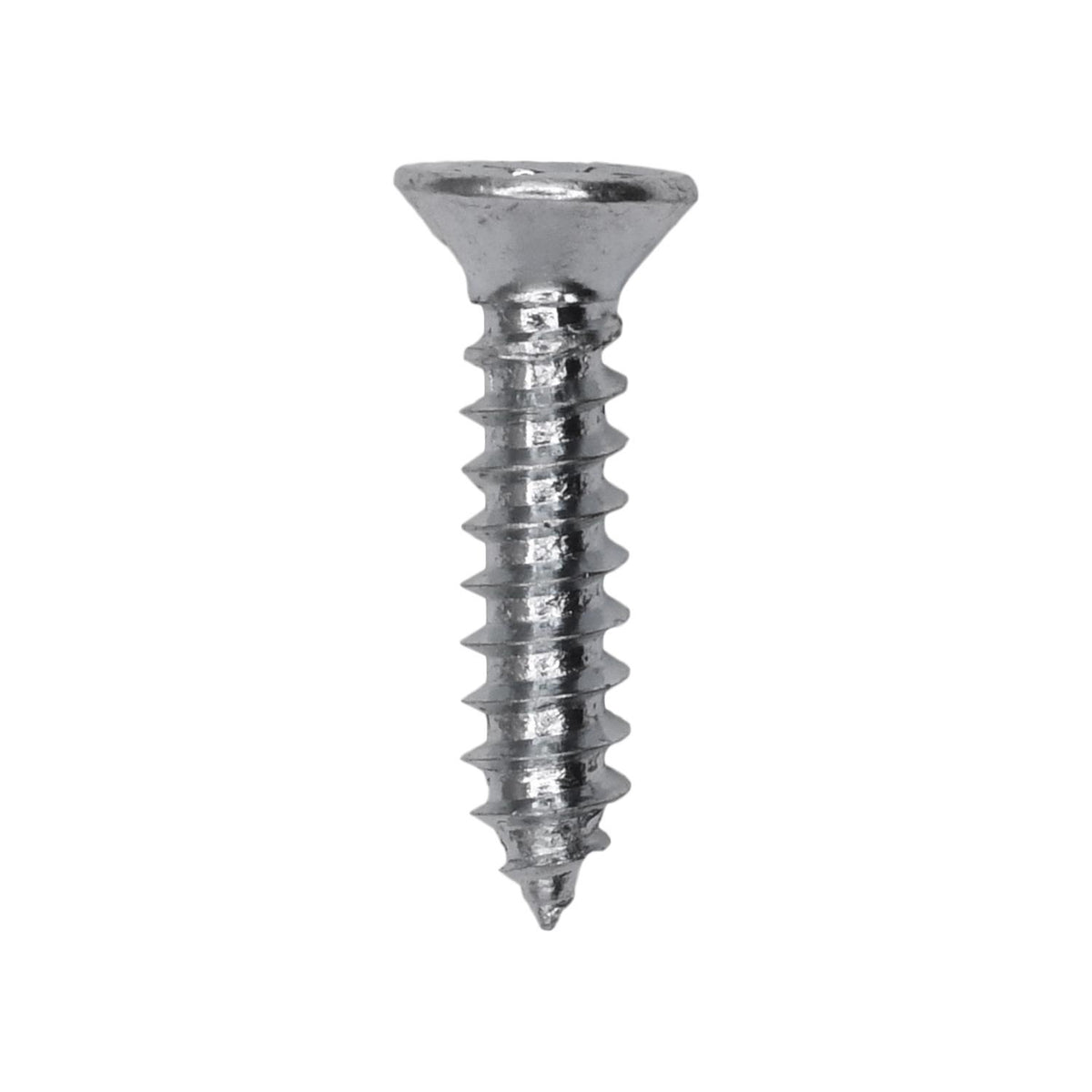 #8x3/4" Phillips Flat Head Tapping Screw, Type AB, Zinc, Standard