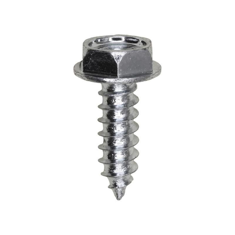 #10x5/8" Hex Head Washer Indented Tapping Screw, Type A/AB, Zinc