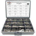 7/16"-20 Fine 18-8 Stainless Steel Hex Cap Screws, Nuts, & Washers - 528 PCS
