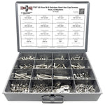 7/16"-20 Fine 18-8 Stainless Steel Hex Cap Screws, Nuts, & Washers - 528 PCS