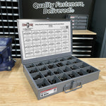 Alloy Allen Button Head Socket Cap Screws Bolts Black Oxide Assortment - 453 PCS