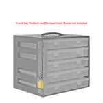 Rack for Small Plastic Compartment Boxes
