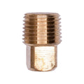 1/8" NPT Brass Pipe Plug Square Head Threads