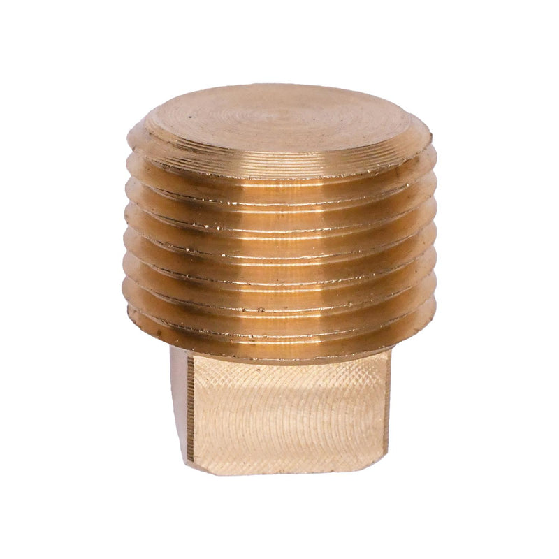 3/8" Brass Pipe Plug Square Head Threads