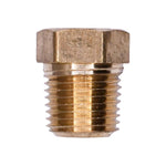 1/8" NPT Brass Pipe Plug Hex Head Threads