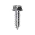 #12x3/4" Hex Head Washer Indented Tapping Screw, Type A/AB, Zinc