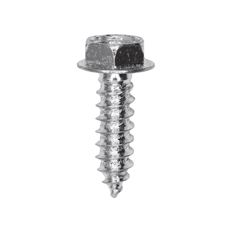 #12x3/4" Hex Head Washer Indented Tapping Screw, Type A/AB, Zinc