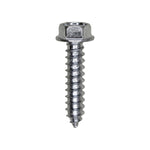 #12x1" Hex Head Washer Indented Tapping Screw, Type A/AB, Zinc