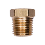 1/4" NPT Brass Pipe Plug Hex Head Threads