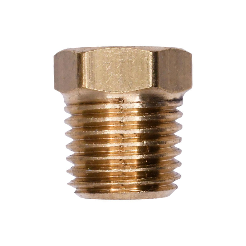 1/4" NPT Brass Pipe Plug Hex Head Threads