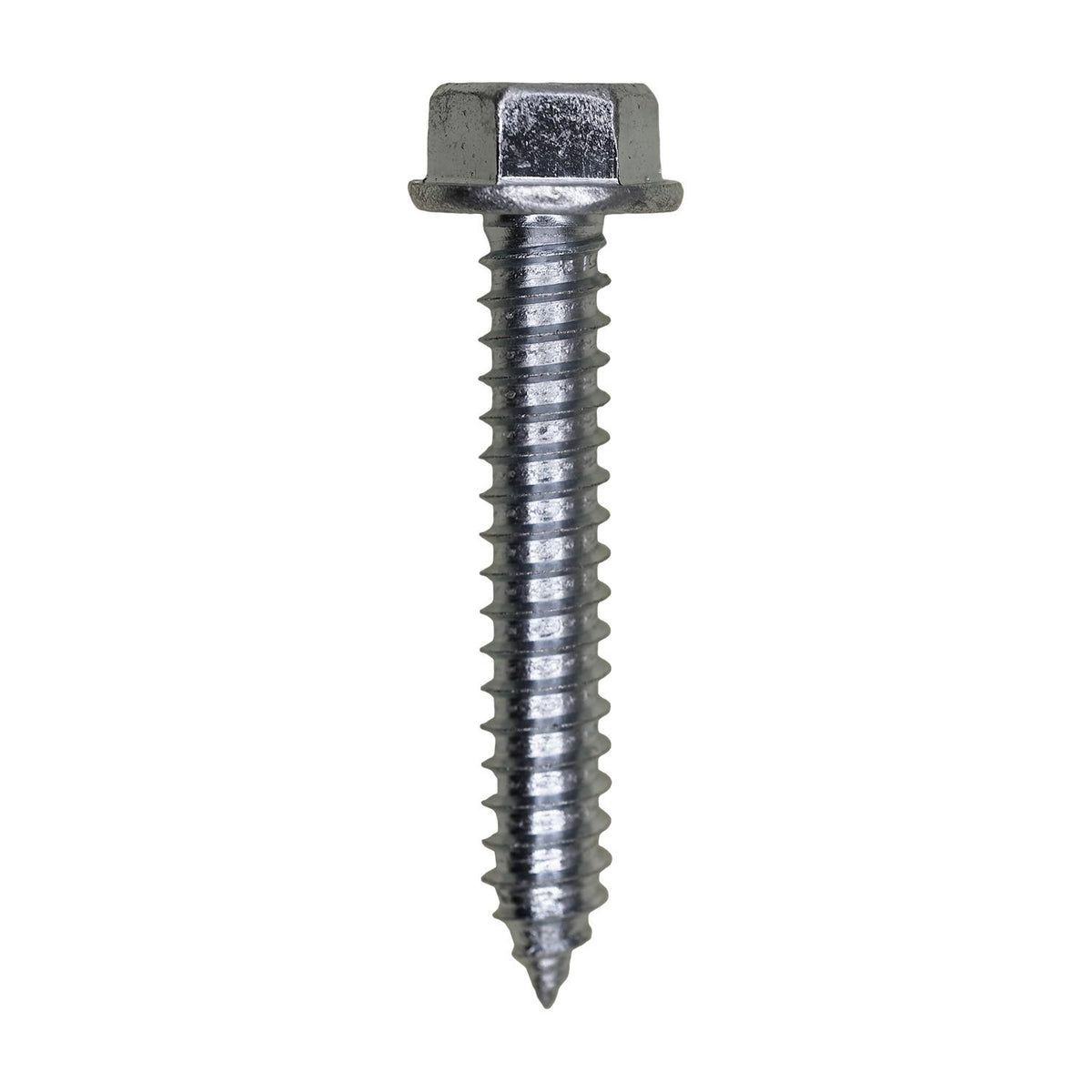 #14x1-1/2" Hex Head Washer Indented Tapping Screw, Type A/AB, Zinc