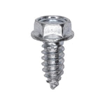5/16"x3/4" Hex Head Washer Indented Tapping Screw, Type A/AB, Zinc