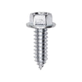 5/16"x1" Hex Head Washer Indented Tapping Screw, Type A/AB, Zinc