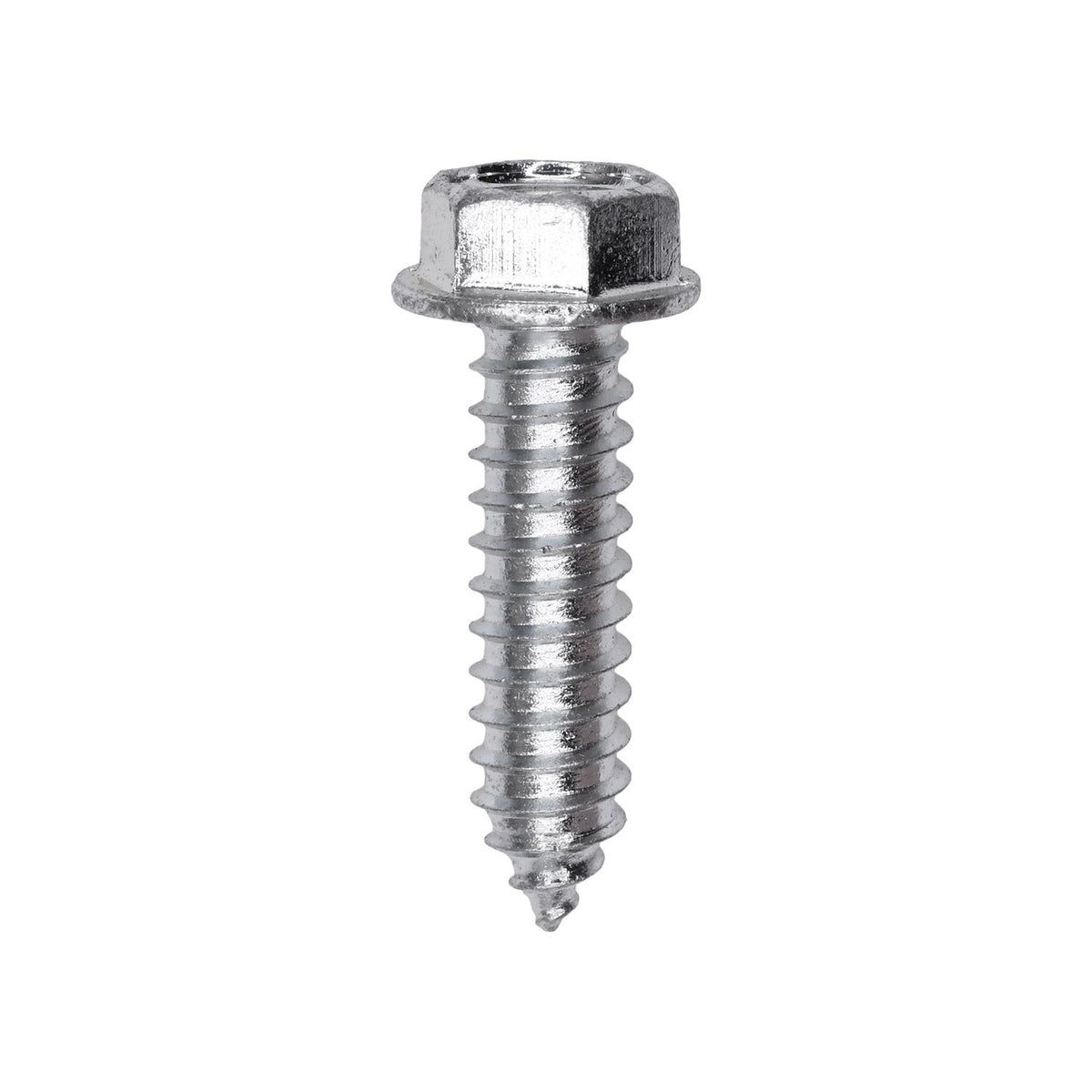 5/16"x1-1/4" Hex Head Washer Indented Tapping Screw, Type A/AB, Zinc