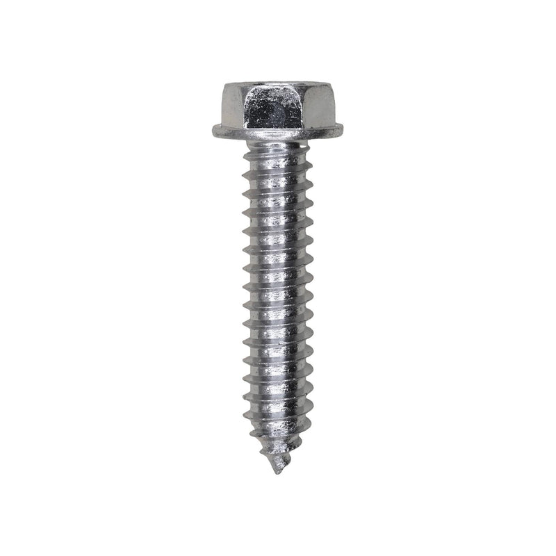 5/16"x1-1/2" Hex Head Washer Indented Tapping Screw, Type A/AB, Zinc