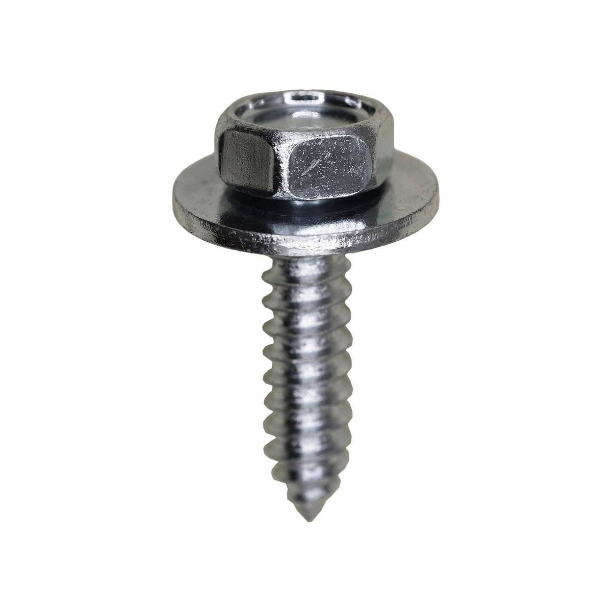 #14x1" Hex Head SEMS Tapping Screw, Type A/AB, Zinc Chromate
