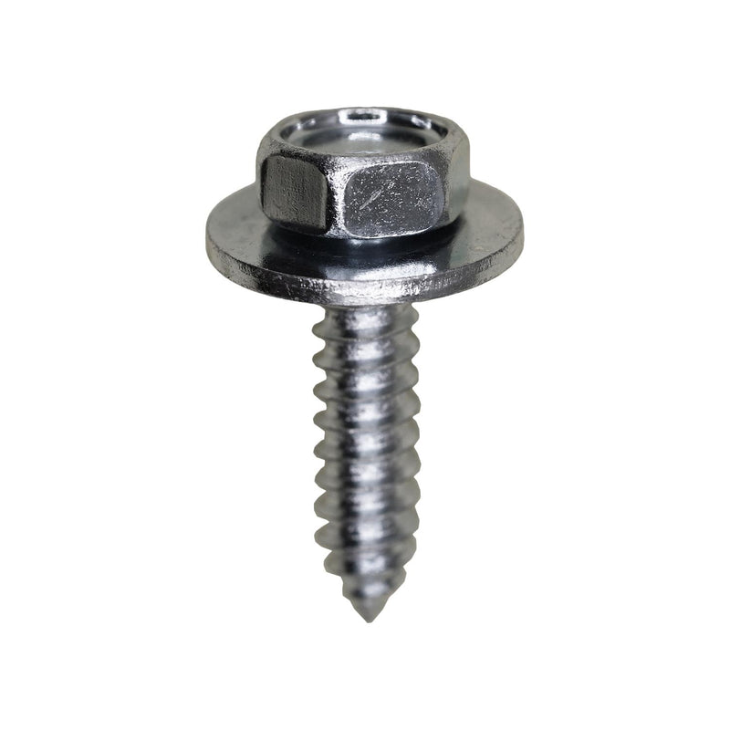 #14x1" Hex Head SEMS Tapping Screw, Type A/AB, Zinc Chromate
