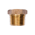 1/2" NPT Brass Pipe Plug Hex Head Threads