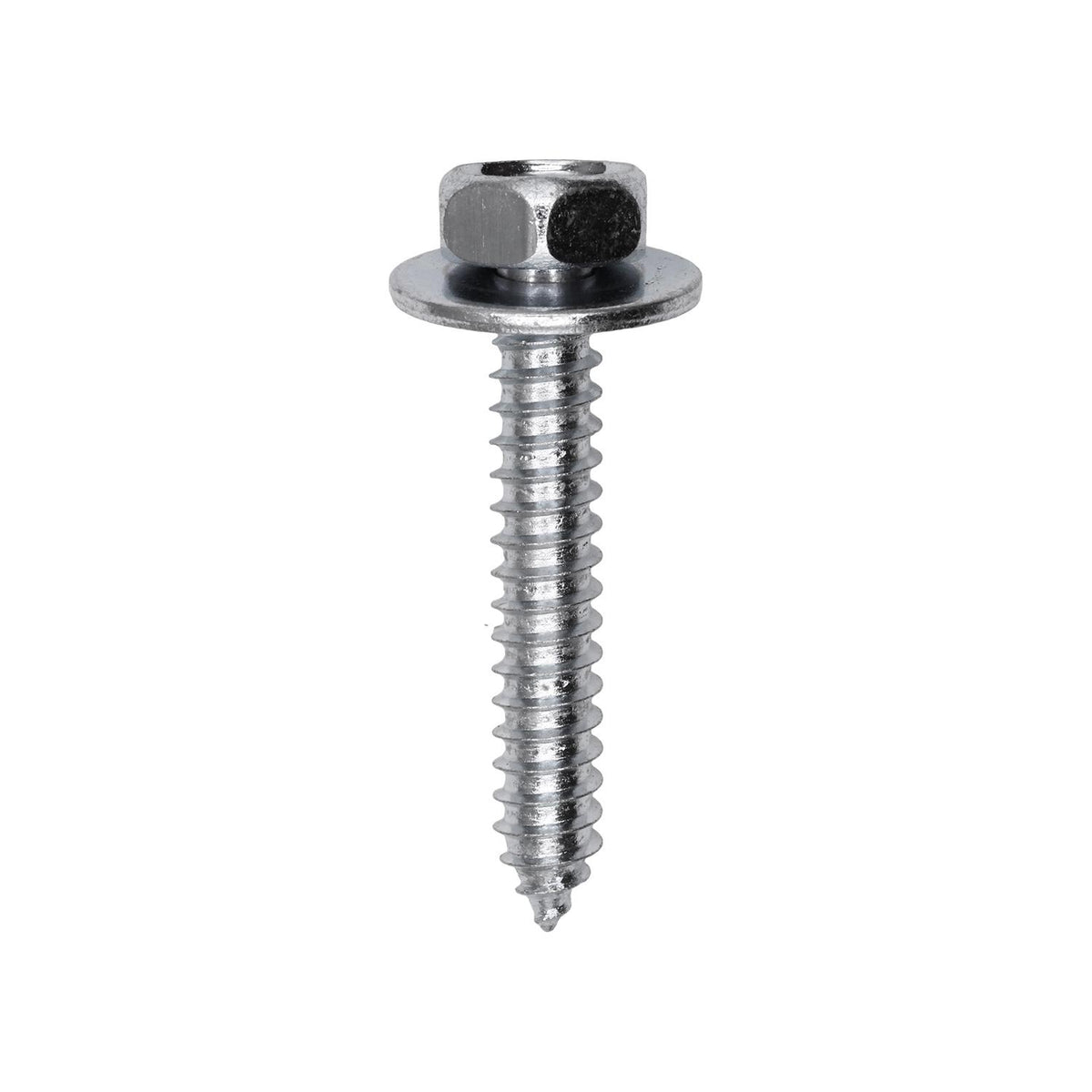 #14x1-1/2" Hex Head SEMS Tapping Screw, Type A/AB, Zinc Chromate