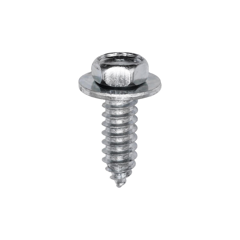 5/16"x1" Hex Head SEMS Tapping Screw, Type A/AB, Zinc Chromate