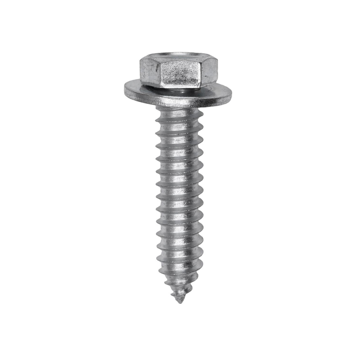 5/16"x1-1/2" Hex Head SEMS Tapping Screw, Type A/AB, Zinc Chromate