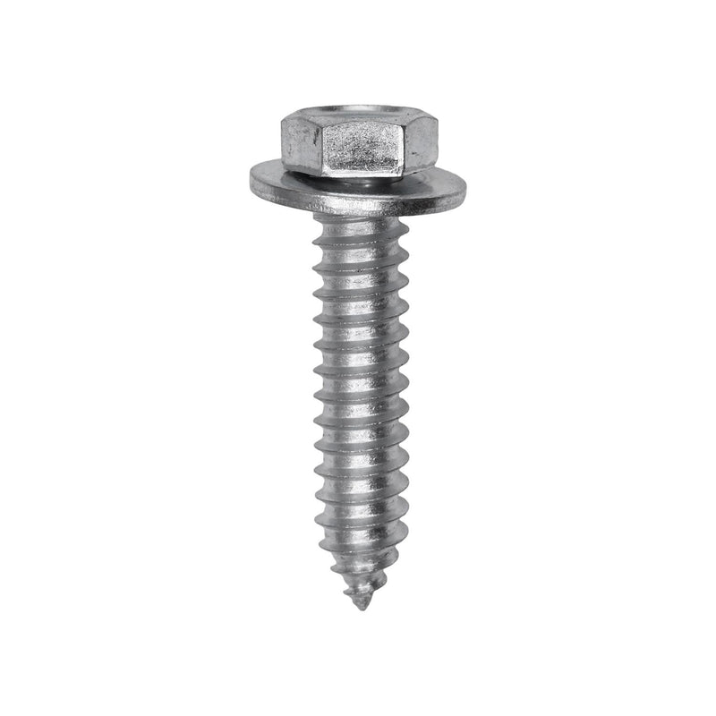 5/16"x1-1/2" Hex Head SEMS Tapping Screw, Type A/AB, Zinc Chromate