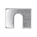 2"x1/2"x1/8" Shim with Slot, 1/8" Thick, Zinc