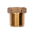 1/8" Brass Threaded Reducing Bushing Exterior Interior Thread, 1/4"