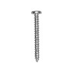 #8x1-1/2" Slotted Pan Head Tapping Screw, Type A/AB, Zinc Chromate