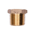 1/2" Brass Threaded Reducing Bushing Exterior Interior Threads