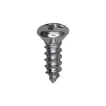 #4x3/8" Phillips Oval Head Tapping Screw, Type A/AB, Zinc