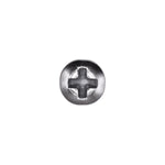 #4x3/4" Phillips Oval Head Tapping Screw, Type A/AB, Chrome