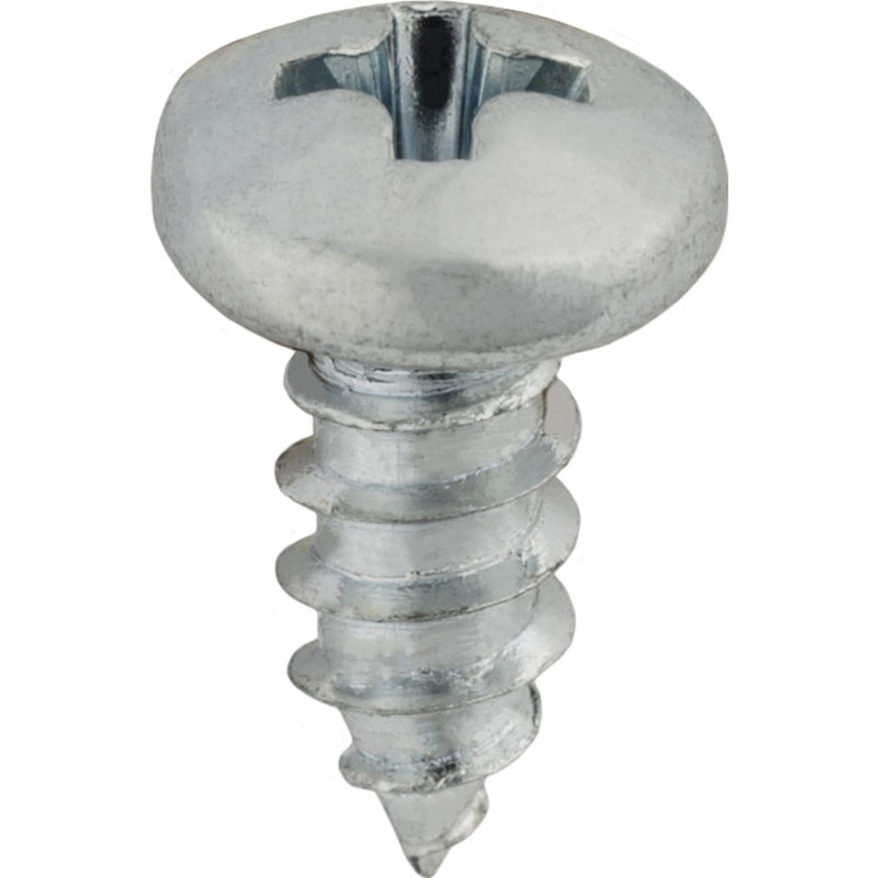 #4x1/4" Phillips Pan Head Tapping Screw, Type A/AB, Zinc