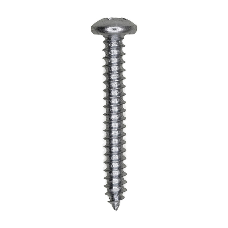 #8x1-1/4" Phillips Pan Head Tapping Screw, Type A/AB, Zinc