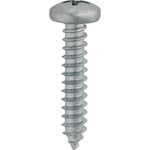 #10x1" Phillips Pan Head Tapping Screw, Type A/AB, Zinc