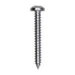 #10x1-1/2" Phillips Pan Head Tapping Screw, Type A/AB, Zinc