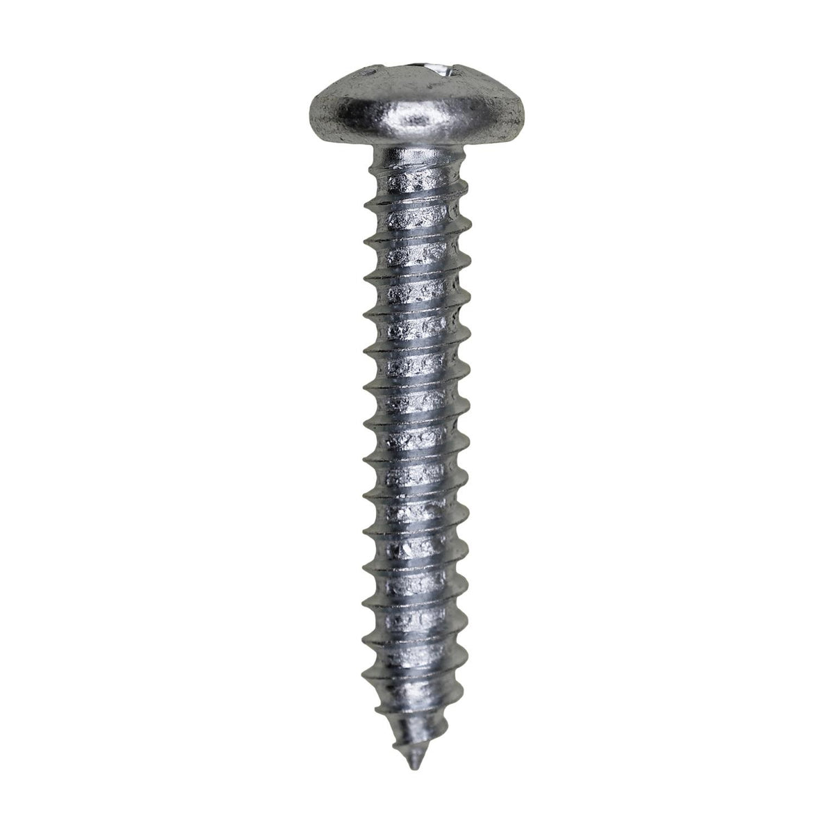 #12x1-1/4" Phillips Pan Head Tapping Screw, Type A/AB, Zinc