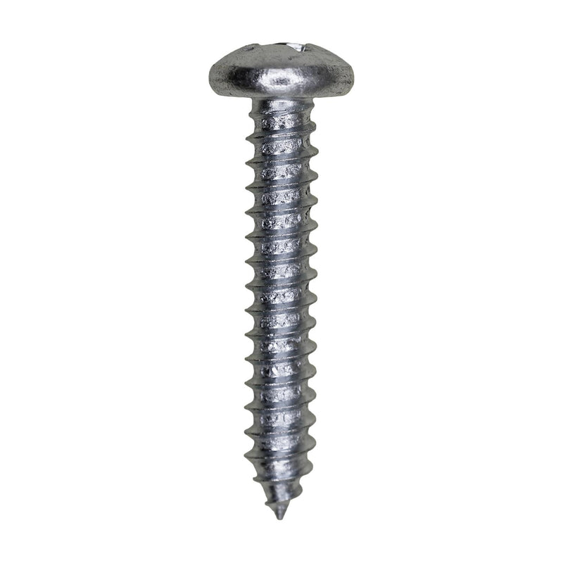 #12x1-1/4" Phillips Pan Head Tapping Screw, Type A/AB, Zinc