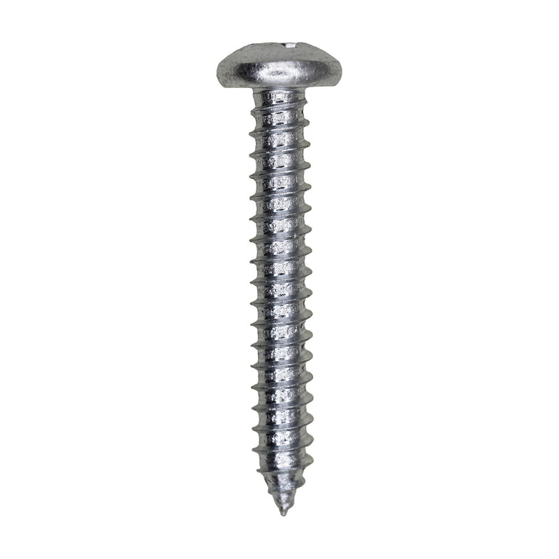 #12x1-1/2" Phillips Pan Head Tapping Screw, Type A/AB, Zinc