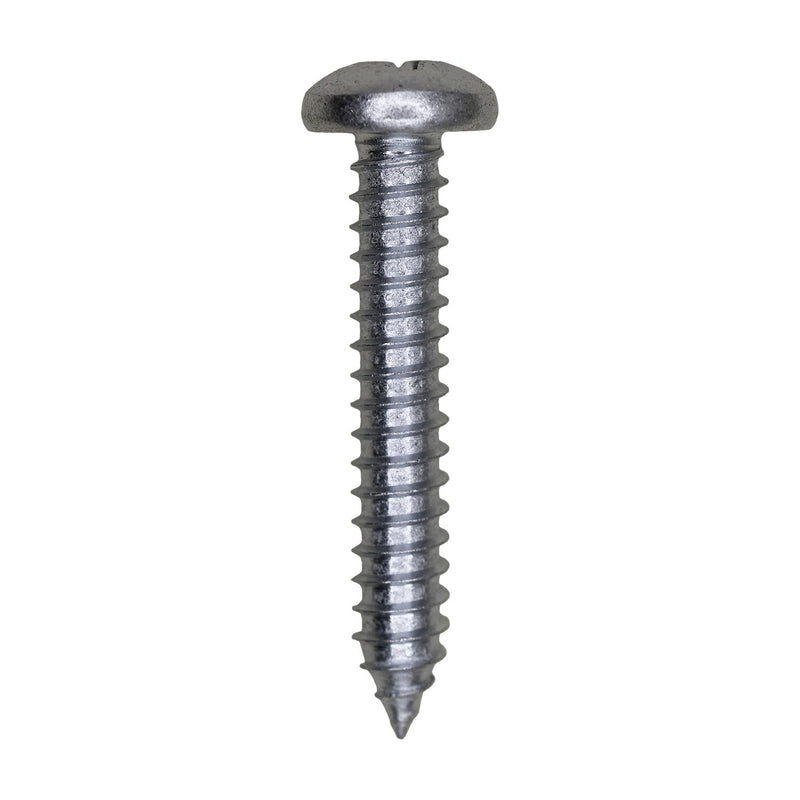 #14x1-1/2" Phillips Pan Head Tapping Screw, Type A/AB, Zinc