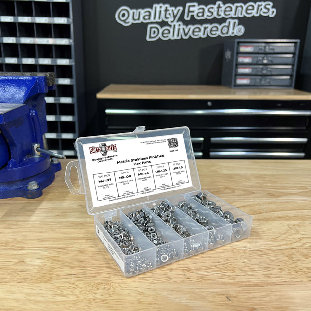 Metric Stainless Finished Hex Nuts