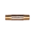 1/4" NPTx2" Brass Long Nipple Threads