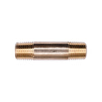 1/4" NPTx2" Brass Long Nipple Threads