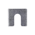 1-1/4"x1-1/8"x1/16" Shim with Slot, 1/16" Thick, Zinc, 3/8"