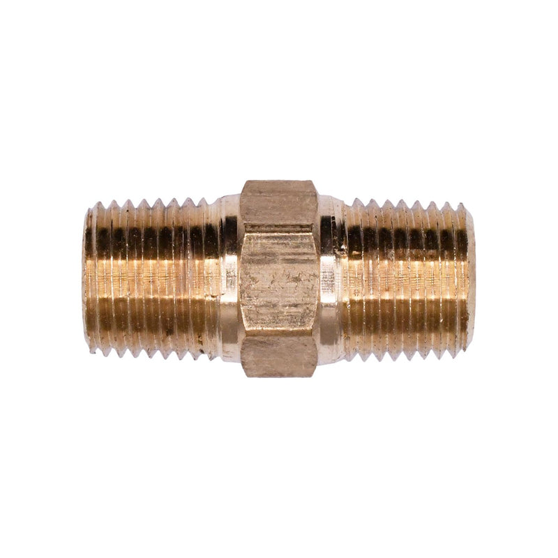 1/8"x1/8" Brass Hex Nipple