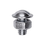 1/4"-20x1/2" Slotted Truss Head Washer License Plate Bolt, 1/2" Washer, Zinc