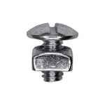 1/4"-20x1/2" Slotted Truss Head License Plate Bolt And Nut, Zinc