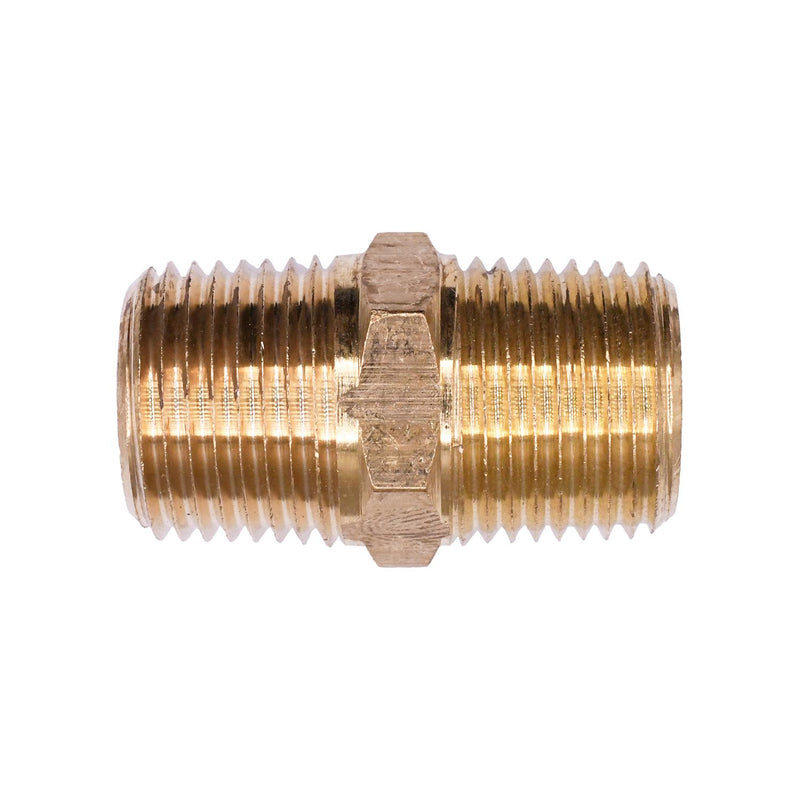 3/8"x3/8" Brass Hex Nipple