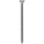 #8x2-1/2" Phillips Oval Head Tapping Screw, Type A/AB, Zinc